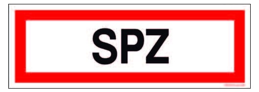 Göckler SPZ Textschild DIN 4406  297 x 105 mm