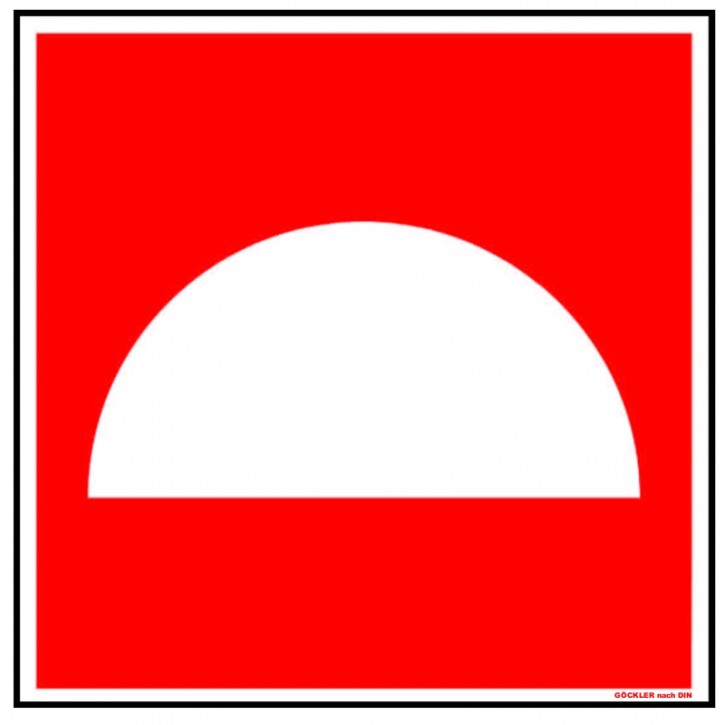 Göckler Mittel und Gerät zur Brandbekämpfung-Symbol-Schild BGV A8 F07