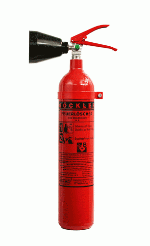 2 kg Göckler Kohlendioxid- Feuerlöscher DIN EN 3, GS, Rating: 34 B  = 2 LE