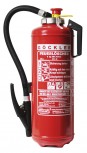 NEU  6 kg Göckler ABC- Pulver- Auflade- Feuerlöscher DIN EN 3 , GS , Rating: 55 A, 233 B, C = 15 LE , Mit nachleuchtender Beschriftung.